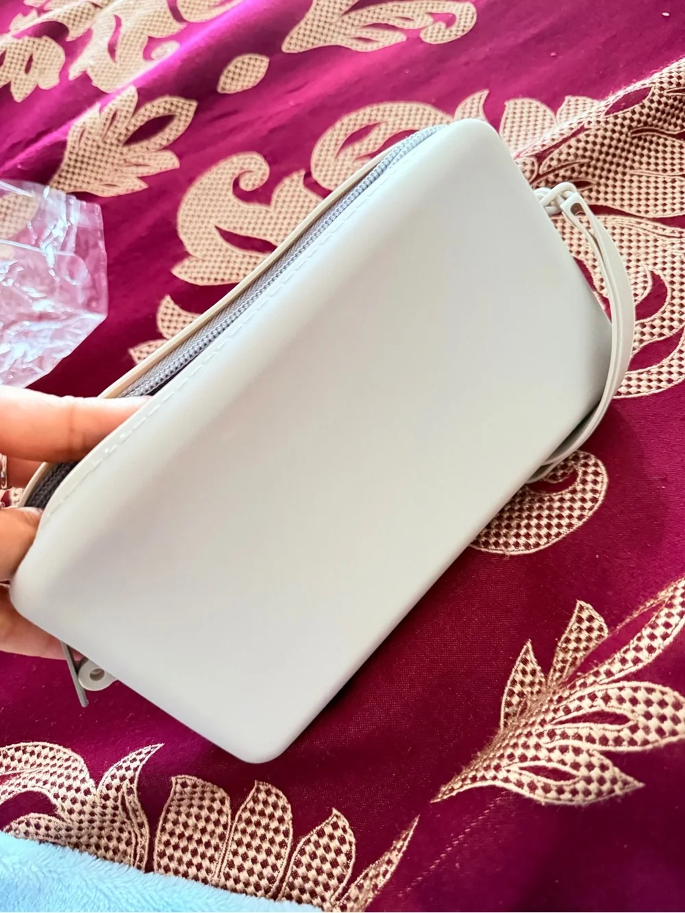 Light Gray Silicone Wristlet Wallet